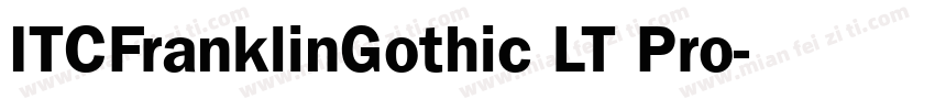 ITCFranklinGothic LT Pro字体转换